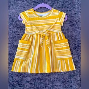 Cute Casual Striped Spring Dress with Pockets 6M
